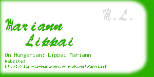 mariann lippai business card